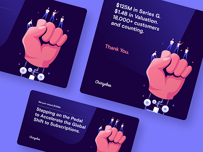 Funding Announcement post achievement adobe illustrator character funding goal graphic graphic design grow hand illustration illustrator marketing raise unicorn visual design