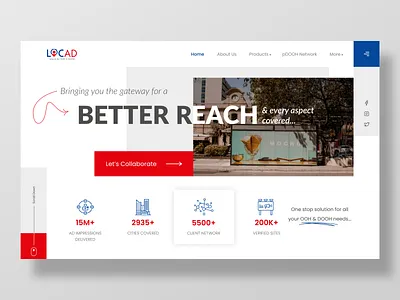 Landing Page for a Local Ads Website app design design illustration webdesign website design