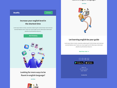 Email Template design figma icon illustration ui