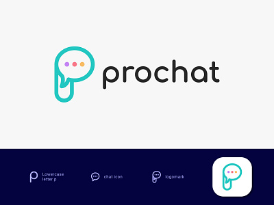 pro chat - message logo branding chat chat bubble chatbot comunication connection conversation conversational gradient identity logo message messenger startup logo symbol talk technology