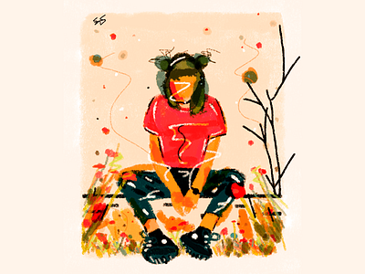 Found you adobe art beatuy colors drawing dribbble girl illustration illustration art love nature