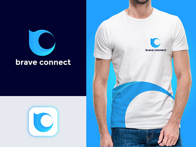 braveconnect is a digital platform that builds and hosts website bc logo brand designer branding builds colorful design digital agency digital platform hosts icon illustration letter b logo logotype modern logo symbol tracking vector web websites