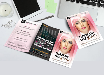 InstaBeauty - Magazine Cover beauty beauty salon branding clean designs graphic design illustration magazine magazine cover minimalist print professional salon typography uidesign uidesigns uiux