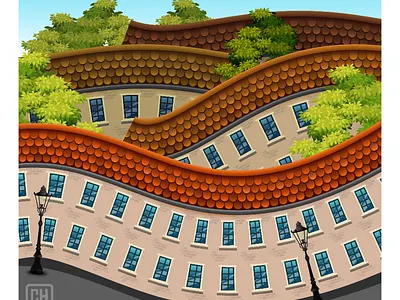 Living in Bend Path Lane 2dgameart 2dgameartguru affinity designer affinitydesigner design gameart illustration vector