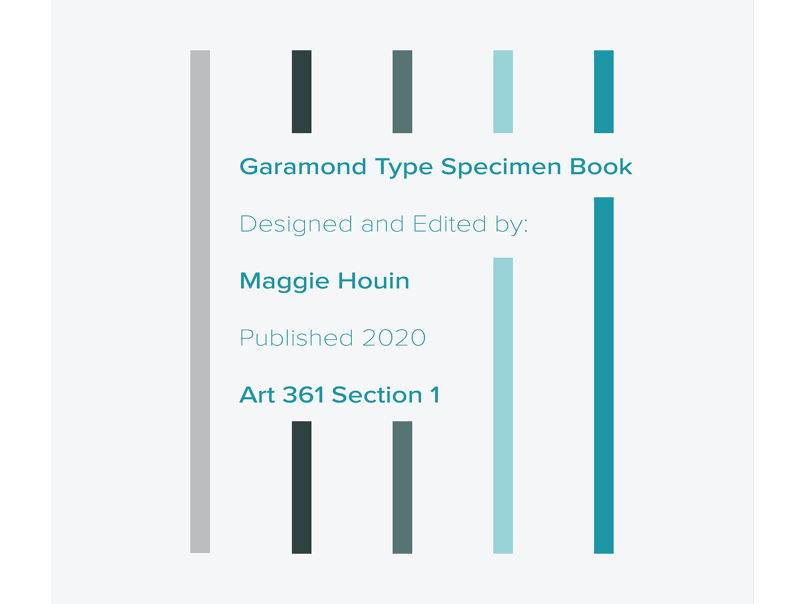 Type Specimen Book Cont'd by Maggie Houin on Dribbble