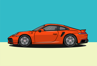 911 Turbo S illustrator