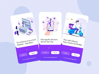 💊Online Medicine Delivery (App Onboarding ) 3d design animation app app animation app interaction art design icon illustration medicine app medicine delivery app minimal motion graphics onboarding onboarding animation online medicine typography ui ux walkthough animation