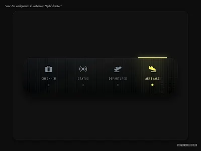 Nav for ambiguous & unknown flight tracker app flight tracker matrix mobile navigation plane ui ui design ux