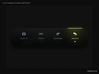 Nav for ambiguous & unknown flight tracker app flight tracker matrix mobile navigation plane ui ui design ux