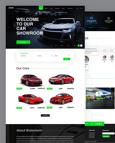 Jomo auto centers automobile trader bootstrap business css html5 responsive template