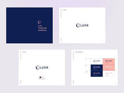 LunaDao | Brand Guidelines blockchain branding clean guideline illustration logo logomark logotype minimal moon vector
