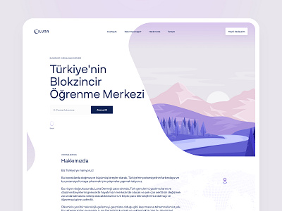 LunaDao Website Landing Page clean dao design hero homepage landing modern moon ui ux web website