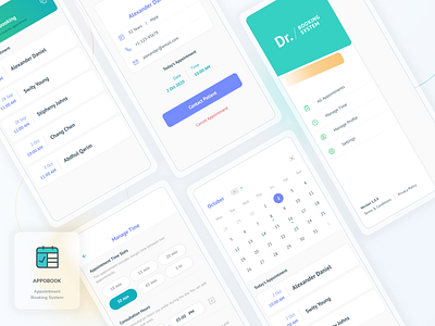 Appointment Booking App UI Design android app design ios app iphone application logo mobile app ui design user interface