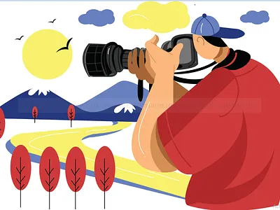 modern flat illustration graphic design illustration