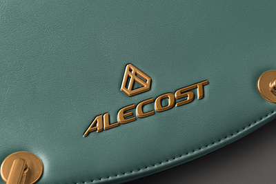 3D Metal Logo on Leather Mockup 3d 3d text 80s animation branding design designposter gold graphic design illustration light logo logo text metal mockup motion graphics ui
