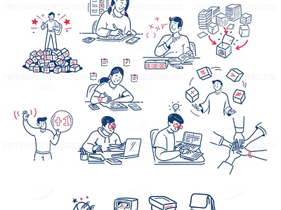 modern flat illustration modern flat illustration