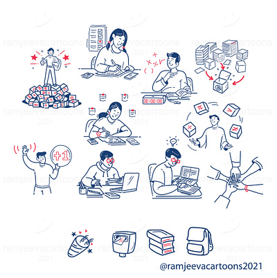 modern flat illustration modern flat illustration