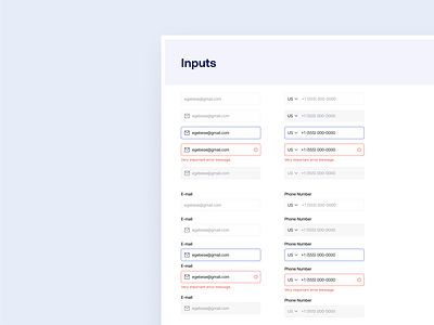 Design System: Inputs - Raviales CRM Tool crm design system design system design system crm design system email design system inputs saas design system phone design system phone number input design input design system inputs inputs design product design system saas design system ui design ui design system