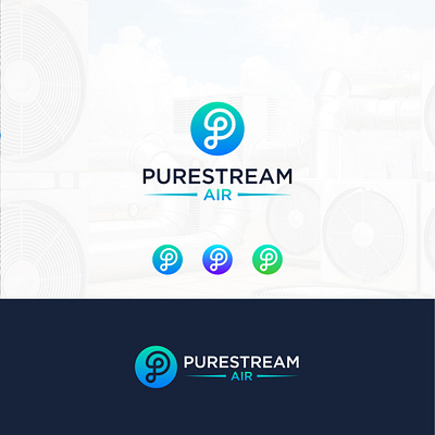 logo for purstream air HVAC co