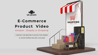 Professional amazon and ecommerce product video 3d animation app branding design ecommarce ecommarce video graphic design icon illustration logo motion graphics online shop video product video ui video editing