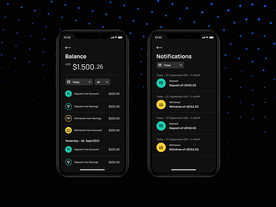New Case Study – InvestyClub (Mobile App) balance banking crypto cryptowallet design mobileapp notifications transfer ui