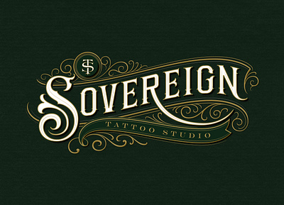 Sovereign Tattoo design hand lettering lettering logo logotype type typography