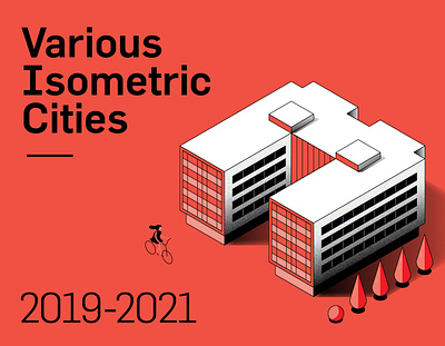 Various Isometric Cities 19-21 3d building city icon illustration infographic isometric map vector