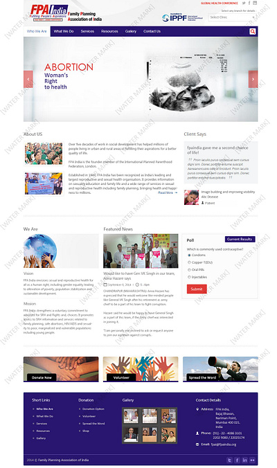 FPA India Website UI design ui ux vector website