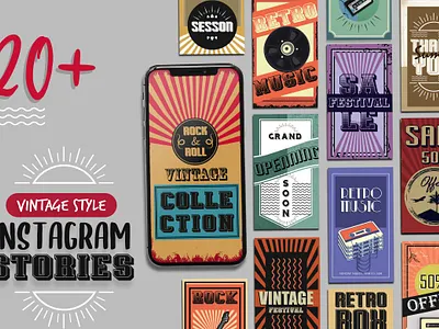 Vintage Style Instagram Stories Template