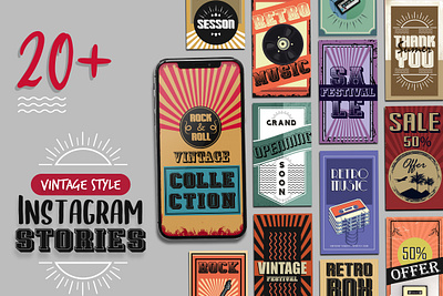 Vintage Style Instagram Stories Template