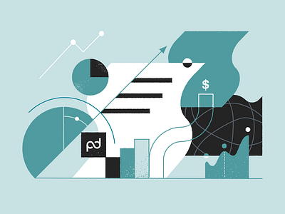 Data Analysis Illustration abstract bar chart brand illustration charts document flat flat illustration grainy growth illustration minimal illustration outlines pandadoc product illustration shapes simple illustration simple shapes survay ui illustration vector