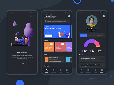 Institute App app design branding design student monitering student tracking students ui ux
