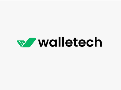walletech bank branding card check check mark finance financial fintech logo mark mastercard minimal simple solution technology visa wellet