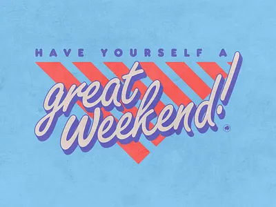 weekend branding design doodle graphic design random retro tiny buffalo weekend