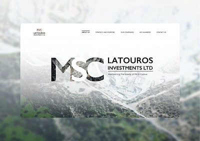 Latouros Investments | Landing page adaptive website clean cyprus landing landingpage quarries shot ui uidesign ux webdesign website