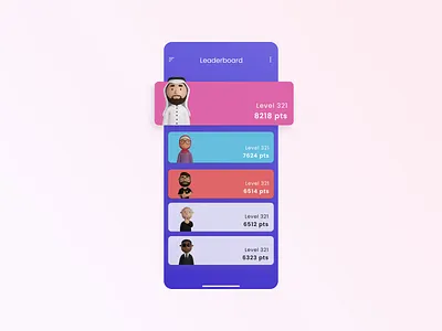 Leaderboard- Daily UI 019 019 daily ui dailyui dailyui019 design game leaderboard ui