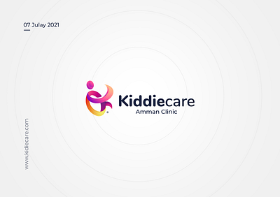 Kiddiecare logo Horizontal brand design illustration logo store ui ux vector