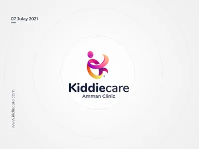 Kiddiecare Logo vertical brand branding design illustration logo store typography ui ux vector