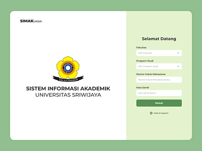 Academic Portal: Sign In/Login app design ui ux website