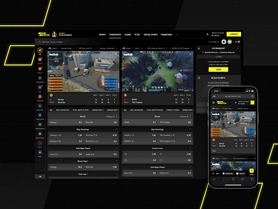 Parimatch: Cybersports Multi-view 1xstavka betslip betting bookmaker bwin cybersport fonbet gambling interface ligastavok live mobile navigation odds onlinecasino parimatch sportsbook sportsfeed ui ux