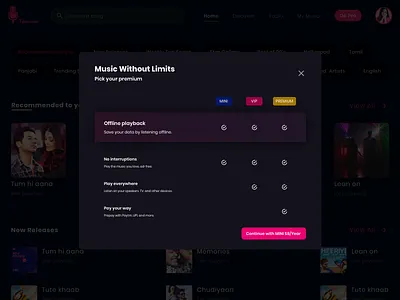 Pop-Up card card design cardlayout dailyui dailyui16 design overlay popup preminum typography ui upgrade ux