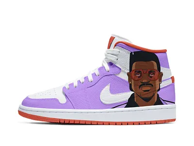 Custom sneakers - GTA Vice City art character custom design hero illustration illustrator nike sneakers vector