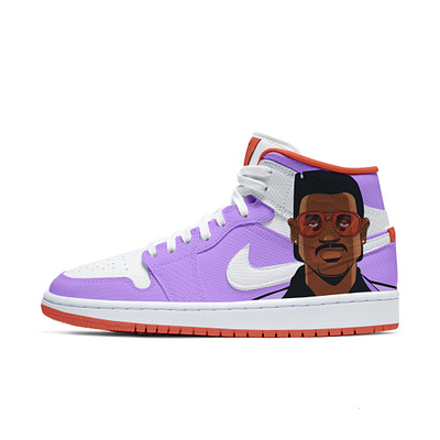 Custom sneakers - GTA Vice City art character custom design hero illustration illustrator nike sneakers vector