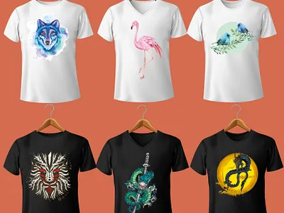 Watercolor and Japanese concept branding customdesign design graphic design illustration logo marchbyamazon tshirt tshirtdesign