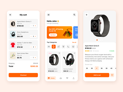 E-commerce - mobile app app design. cart e comerce e commerce e commerce app e commerce design e commerce shop ecommerce marketplace mobile app design online shop product sale shop ui shopping cart uikit