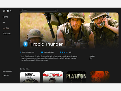 TV App dailyui design ui ux