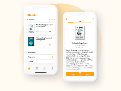 eBook App for iOS design mobile app mobile app design ui ux