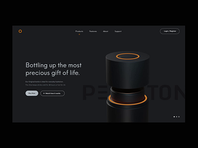 Pedalton - Smart Vaccum Bottle 3d after effects animation blender branding design figma graphic design logo motion graphics