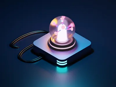 Energy Orb 3d blockchain design