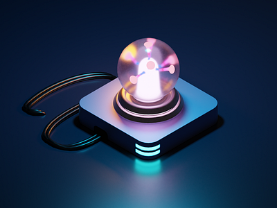 Energy Orb 3d blockchain design